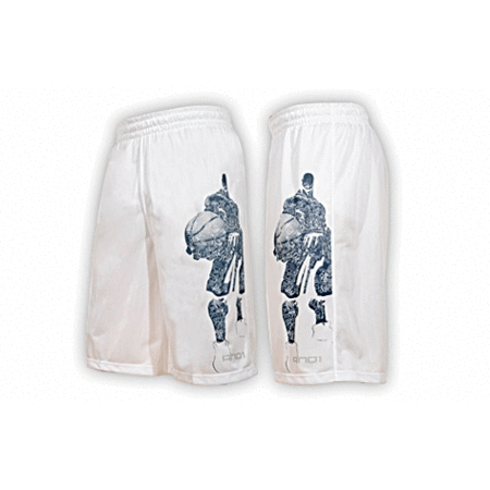 And1 Short Banda (blanco/navy)