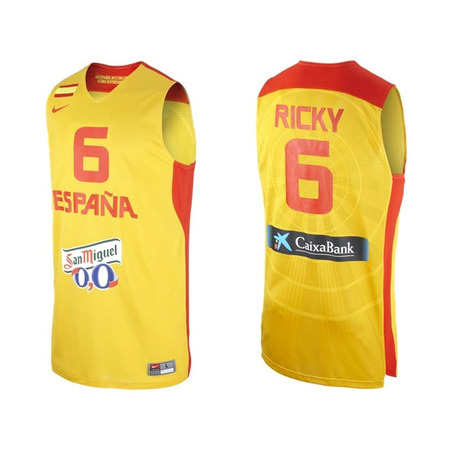 Camiseta Selección España Ricky Rubio (740/gelb/rot)