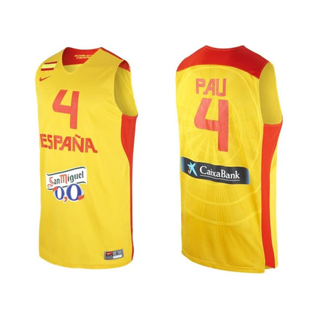 Camiseta Selección España Pau Gasol (740/gelb/rot)