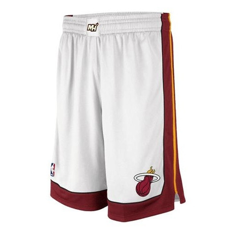 Adidas Short NBA Miami Heat (blanco/rojo)