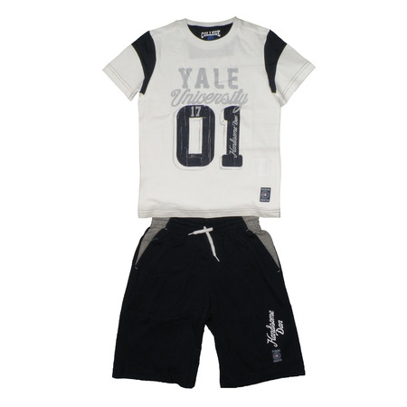 Champion Conjunto Niño University of Yale (blanco/dark navy)