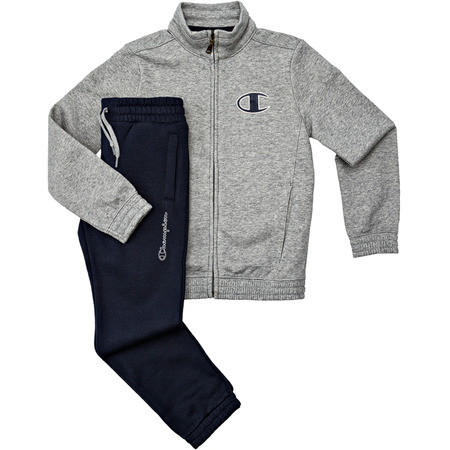 Champion Chándal Niño Athletic Basic Suit Logo FZ (gris/marino)