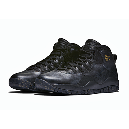 Jordan 10 Retro "NYC" (012/Tallas 17 - 27/schwarz/gold)