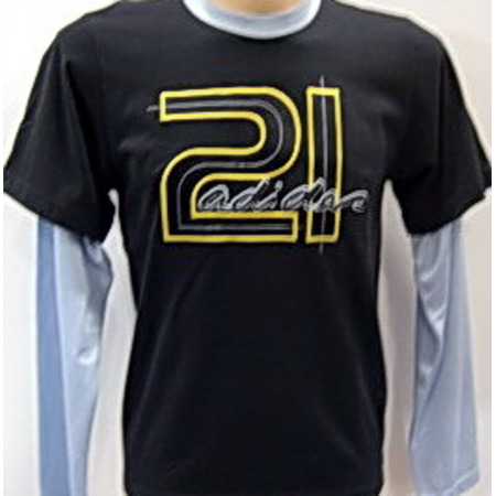 Adidas T-Shirt M/L BB LS Tee (marine/celeste)