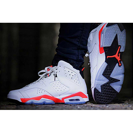 Air Jordan 6 Retro "Infrared" (123/blanco infrarot/negro)
