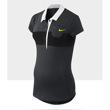 Nike Polo Mujer Para Tennis Dri-FIT Grafik (gris/negro/blanco)
