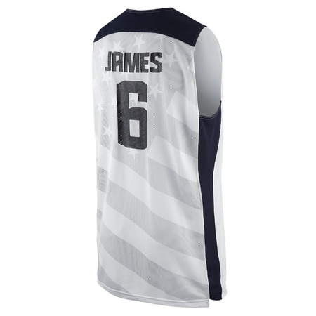 Nike Replica Lebron James "USA" (100/blanco/navy/rojo)