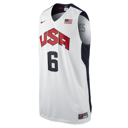 Nike Replica Lebron James "USA" (100/blanco/navy/rojo)
