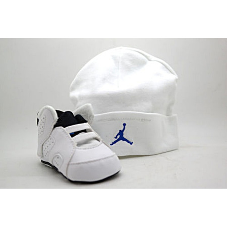 Jordan Retro 6 Geschenkpaket Bebé (107/blanco/azul)
