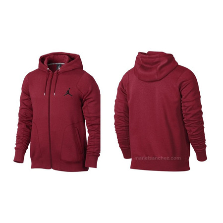 Jordan Sudadera Capucha 23/7 Full Zip Hoody (695/rot/schwarz)