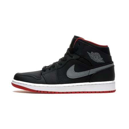 Air Jordan 1 Mid "Night" (004/negro/rojo/gris/blanco)