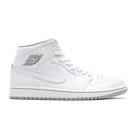 Air Jordan 1 Mid "White" (112/blanco/wolf grau)