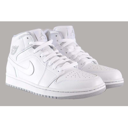 Air Jordan 1 Mid "White" (112/blanco/wolf grau)