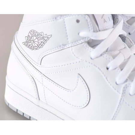 Air Jordan 1 Mid "White" (112/blanco/wolf grau)