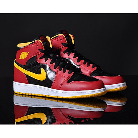 Air Jordan 1 Retro High (GS) "Atlanta Hawks" (017/negro/rojo/am)