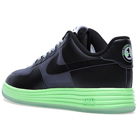 Nike Lunar Force 1 Fuse Leder (002/negro/lima/gris)