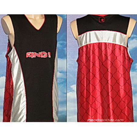 Und 1 Camiseta Das Cage Jersey (neg/rojo)