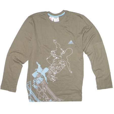 Camiseta Adidas M/L Skate Jumpers Ls (kaki)