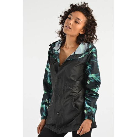 K1X Parka Mujer Oahu (negro/tropisch)