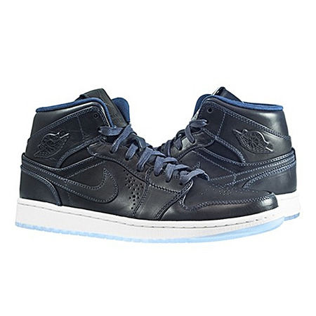 Air Jordan 1 Mid Nouveau "Navy" (401/navy/blanco)