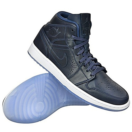 Air Jordan 1 Mid Nouveau "Navy" (401/navy/blanco)