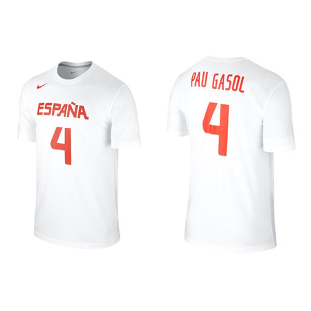 Cubre Pau Gasol #4# Spanien (100/weiß/rot)