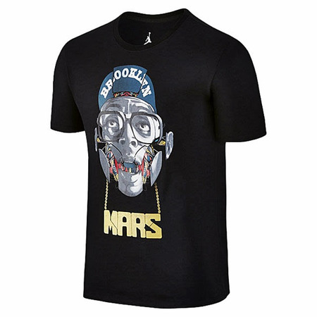 Jordan Camiseta "Half Spike Half Mars" (010/negro)