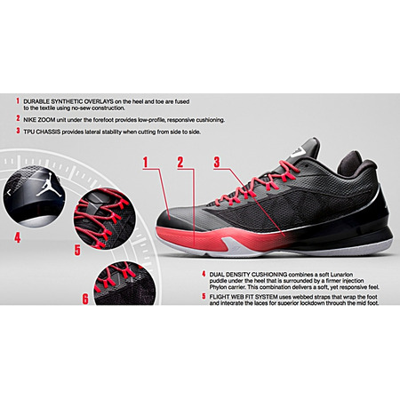 Jordan CP3.VIII "Fire" (023/negro/blanco/infrared)