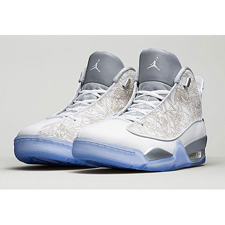 Air Jordan Dub Zero Laser "Weiß" (100/blanco/gris metálic)