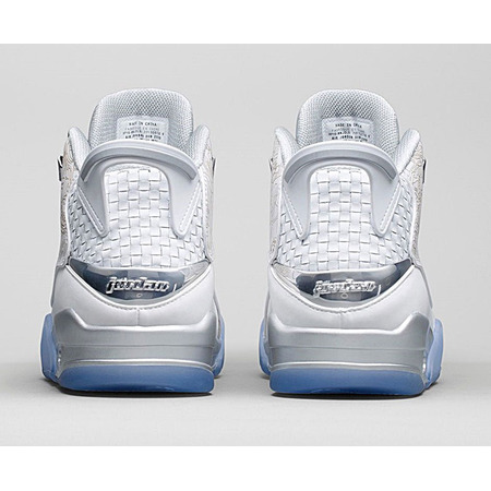 Air Jordan Dub Zero Laser "Weiß" (100/blanco/gris metálic)