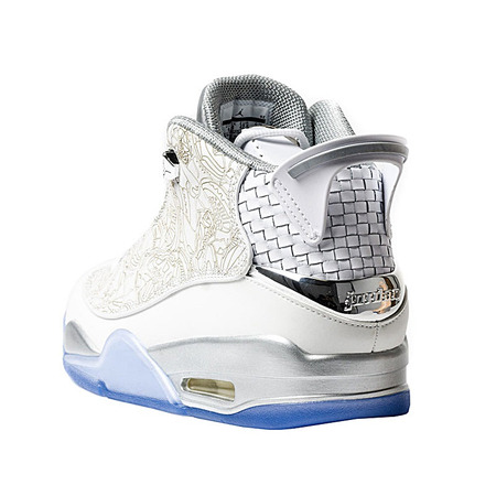 Air Jordan Dub Zero Laser "Weiß" (100/blanco/gris metálic)