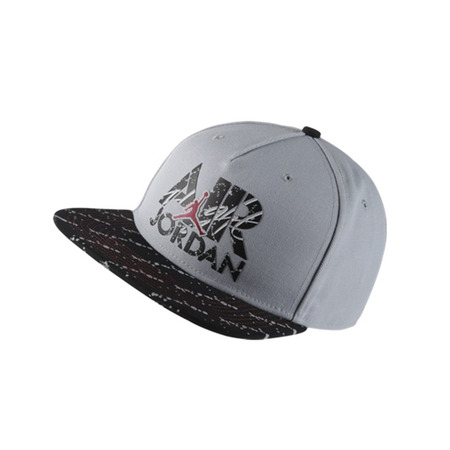 Air Jordan Stencil Snapback (012/grau/schwarz/weiß)