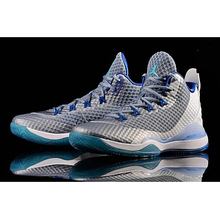 Jordan Super Fly 3 PO "Griffin Gauzy Grey"(115/White/Turquoise-Blue)