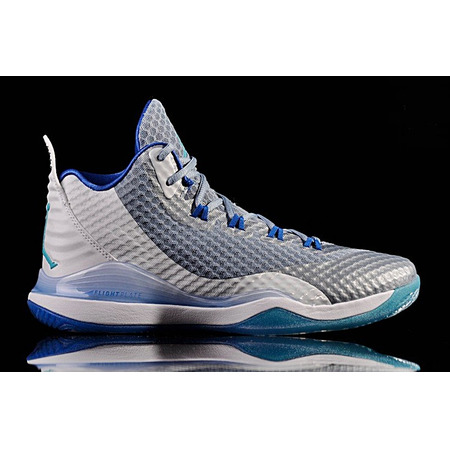 Jordan Super Fly 3 PO "Griffin Gauzy Grey"(115/White/Turquoise-Blue)