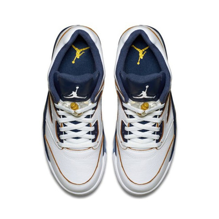 Air Jordan Retro 5 Low "Dunk From Above" (135/white/gold/navy)