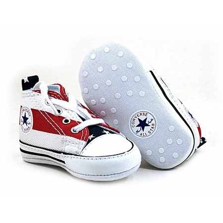 Converse Lonas Chuck Taylor First Star Bebé (602/blanco/rojo)