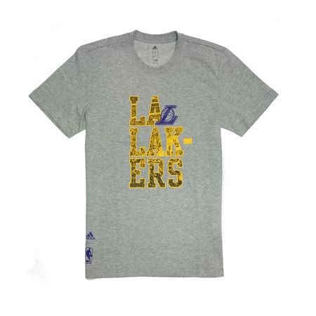 Adidas NBA Camiseta Graphic Team L.A Lakers (gris/amarillo)