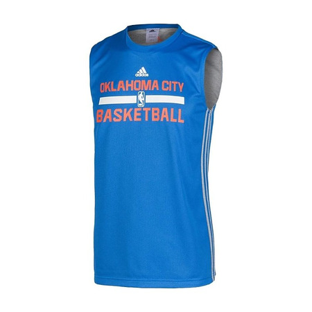 Adidas NBA Camiseta Oklahoma Thunder Winter Hoops Rev (Atul/gris)