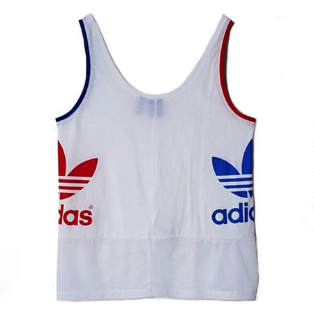 Original Adidas T-Shirt "L.A" (weiß/rot/blau)