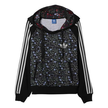 Adidas Originals Mujer Sudadera Moscow Flower Printed Sleeve (negro)