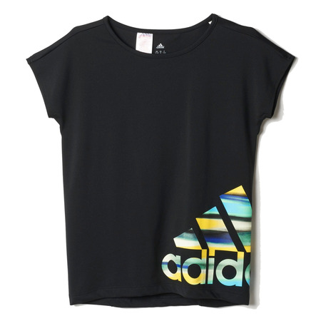 Adidas Camiseta Junior Garderobe Fitness Logo (negro)