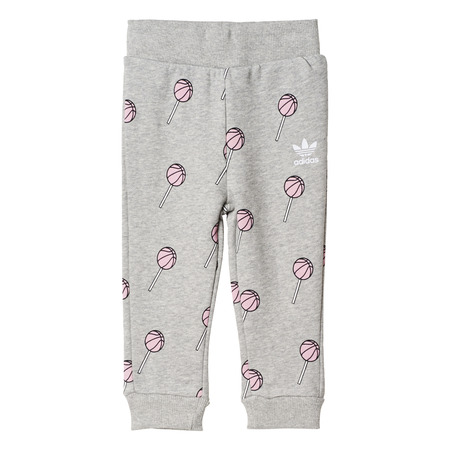 Adidas Originals Chándal Infant Basketball Kapuzen Fleece Set (rosa/gris)