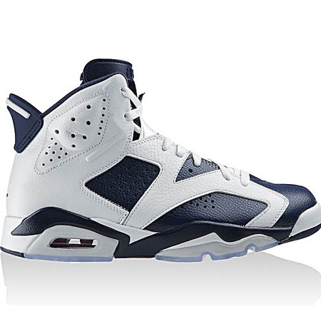Air Jordan 6 Retro "Olympisch" (130/blanco/navy/rojo)