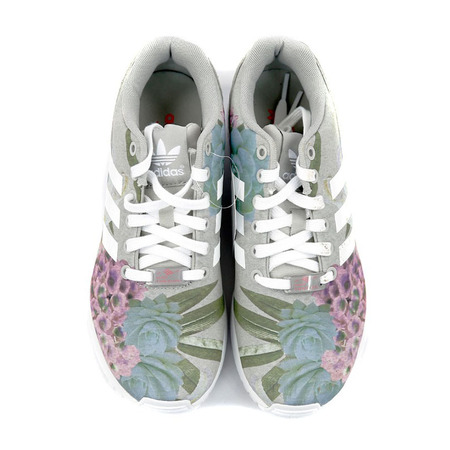 Original Adidas Mujer ZX Flux " Bouquet" (gris/white/rosa)
