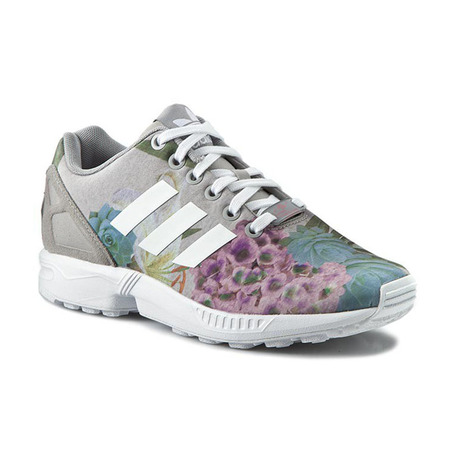 Original Adidas Mujer ZX Flux " Bouquet" (gris/white/rosa)