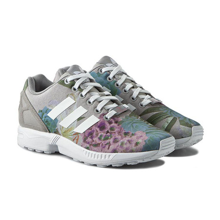 Original Adidas Mujer ZX Flux " Bouquet" (gris/white/rosa)