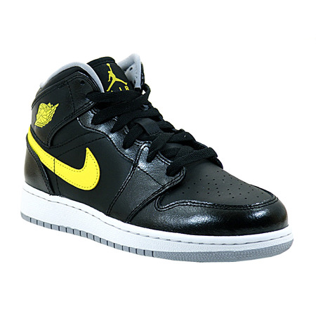 Air Jordan 1 Mid BG Niño "Blackyellow" (070/negro/amarillo)