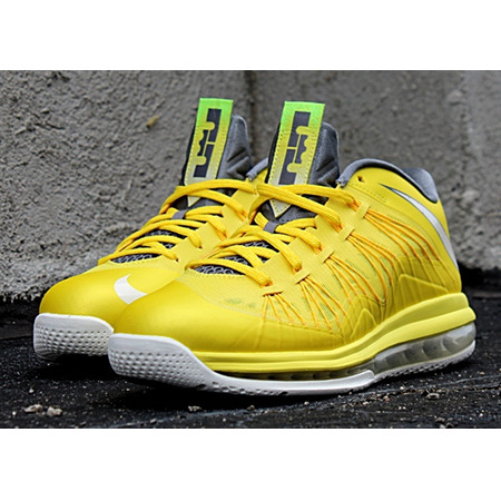 Nike Lebron X Low "Sonic Yellow" (700/amarillo/blanco/gris)