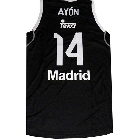 Camiseta Ayón 2a Equipación Real Madrid Basket 2014 (negra)