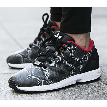 Original Adidas ZX Flux W "Snake" (schwarz/rot)